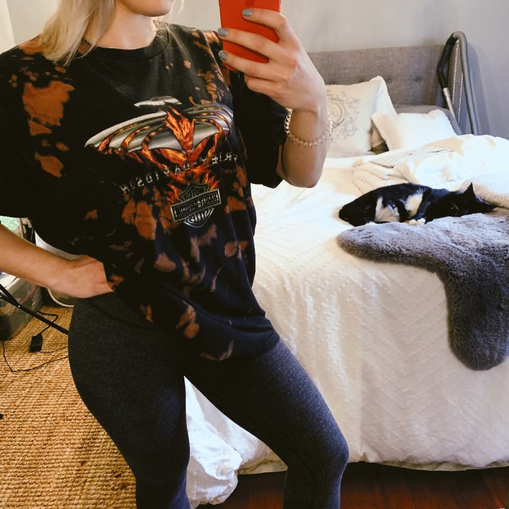 Bleached Harley Davidson Las Vegas Tee - Picture 1 of 6
